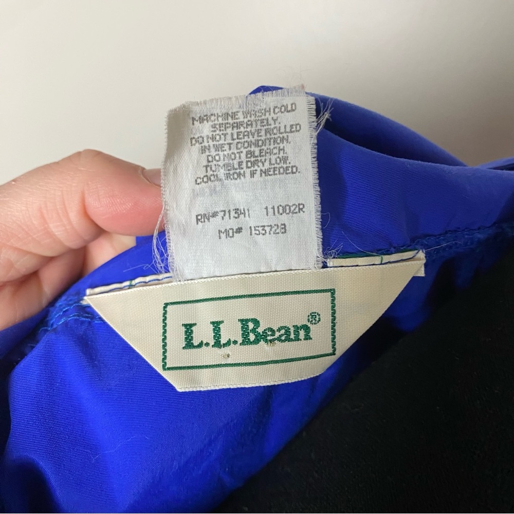 Vintage L.L.Bean Anorak Windbreaker Hooded Jacket Kangaroo Pocket Men's Med - Picture 5 of 5
